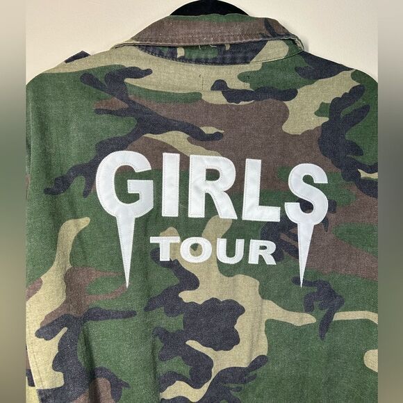 Sorella Girlz Tour Button Up Zippered Army Utility Soft Cotton Jacket - Picture 8 of 12